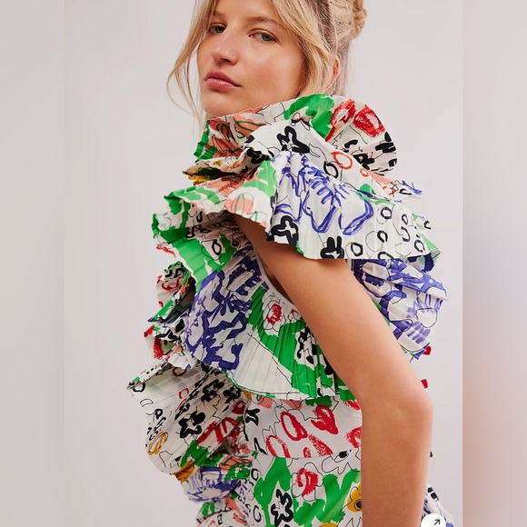 CeliaB One Shoulder Dress Floral Size Medium Semi Formal White Sorority Rush - Picture 12 of 13